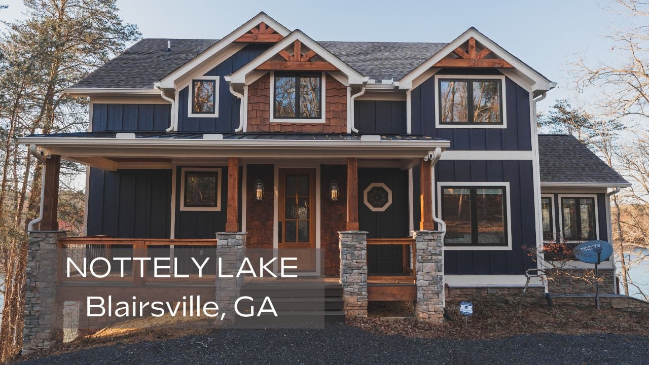 Nottely Lake is a custom home designed by architect James Knight of Reynard Custom Homes - architectural design services 