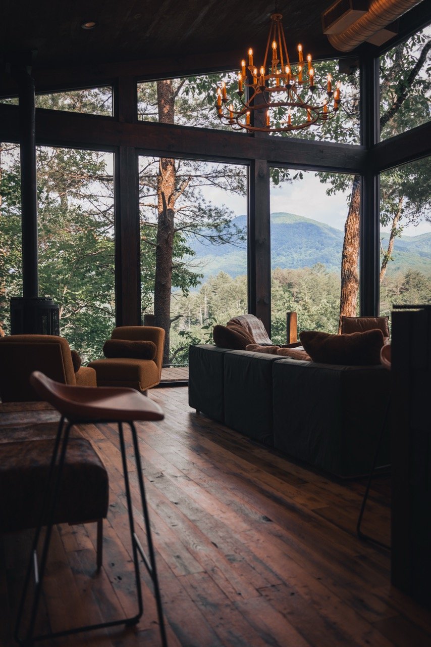 HIDEOUT - Cherry Log, GA designed by James Knight of Reynard Custom Homes